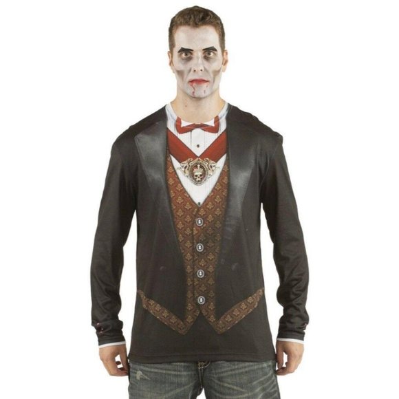 Faux Real Men's Sublimation Vampire Halloween XL - Picture 3 of 8